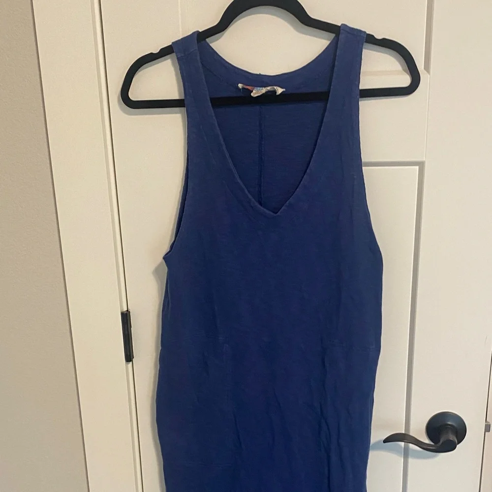 Free People Navy Sleeveless Maxi Dress
